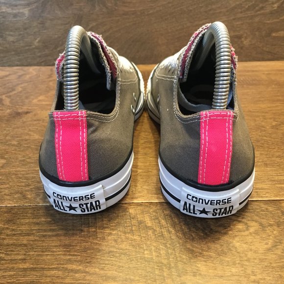 Converse Dual Tongue Gray Canvas Women's 7 Men's 5 - Picture 5 of 12